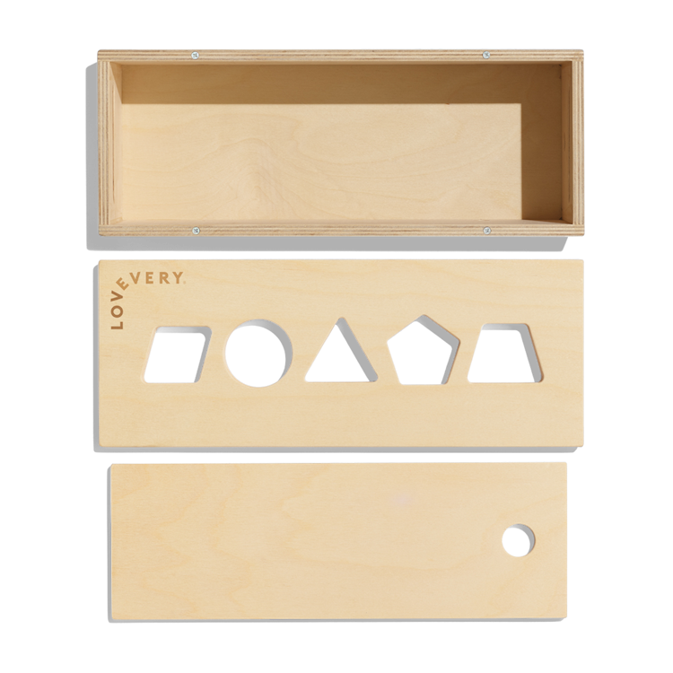 The Block Set: Wooden storage box, lid, and ramp