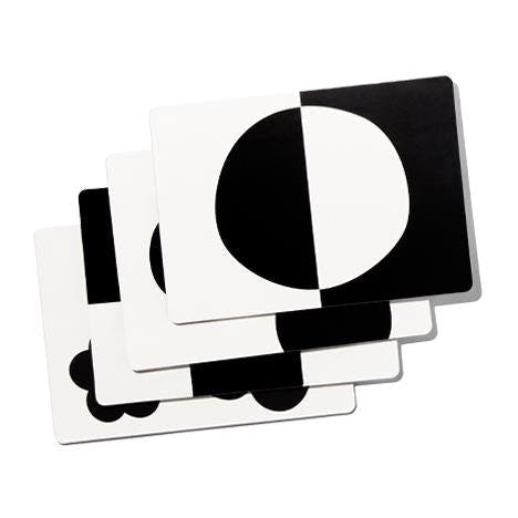 Einfaches Schwarz-Weiß-Kartenset
